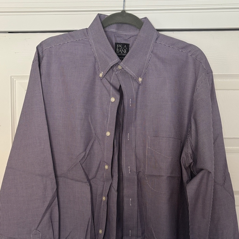 Jos. A. Bank Men's Purple Button Down Shirt